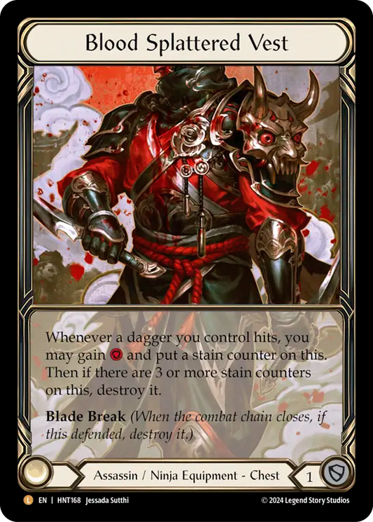 Blood Splattered Vest - Cold-Foil (Extended Art)